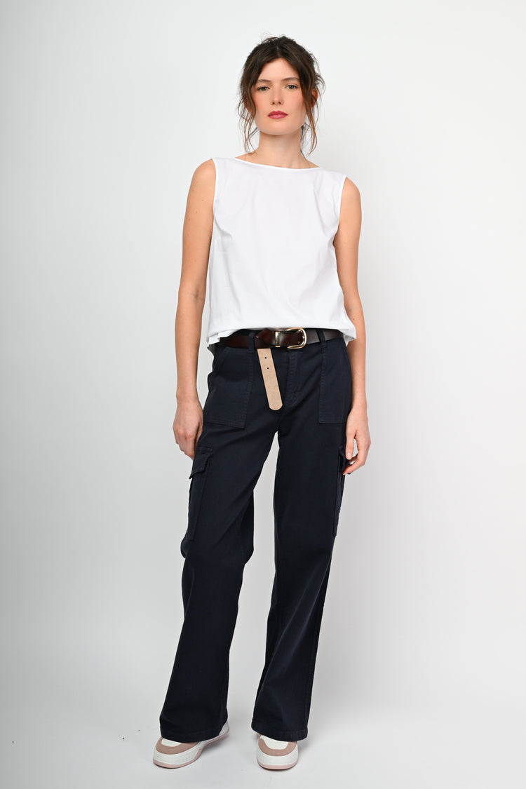 Top con fiocco sul retro