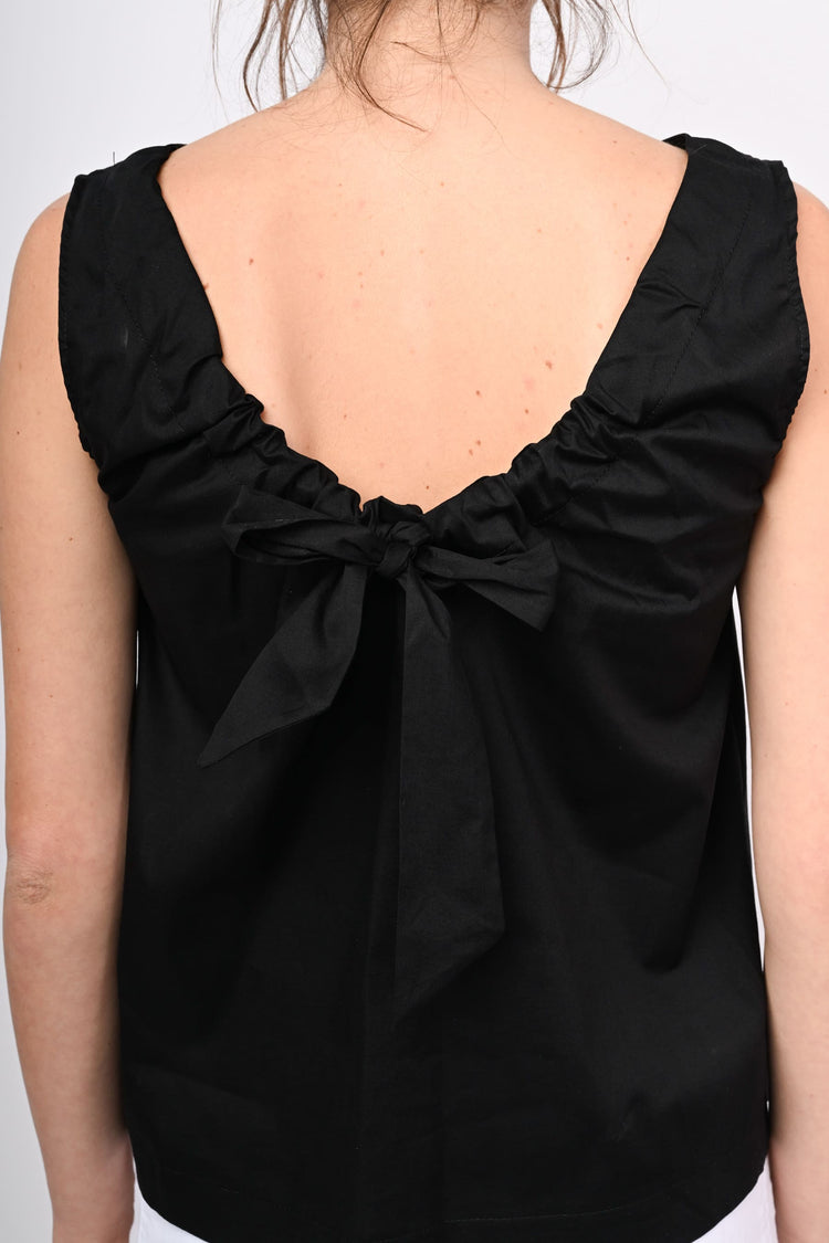 Top con fiocco sul retro
