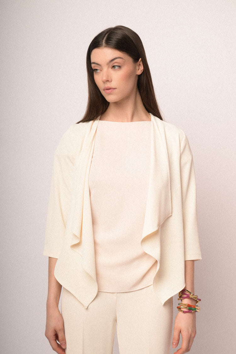 Bolero crop e fluido