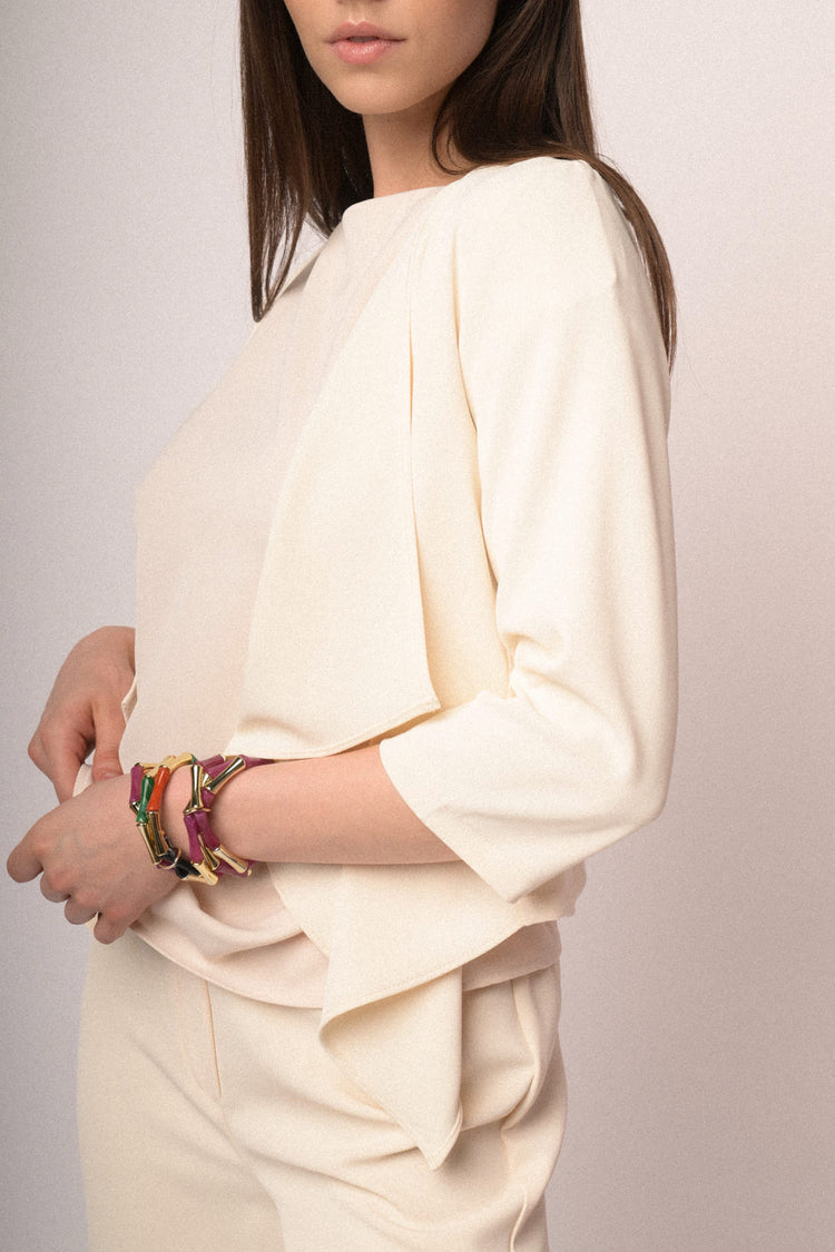 Bolero crop e fluido