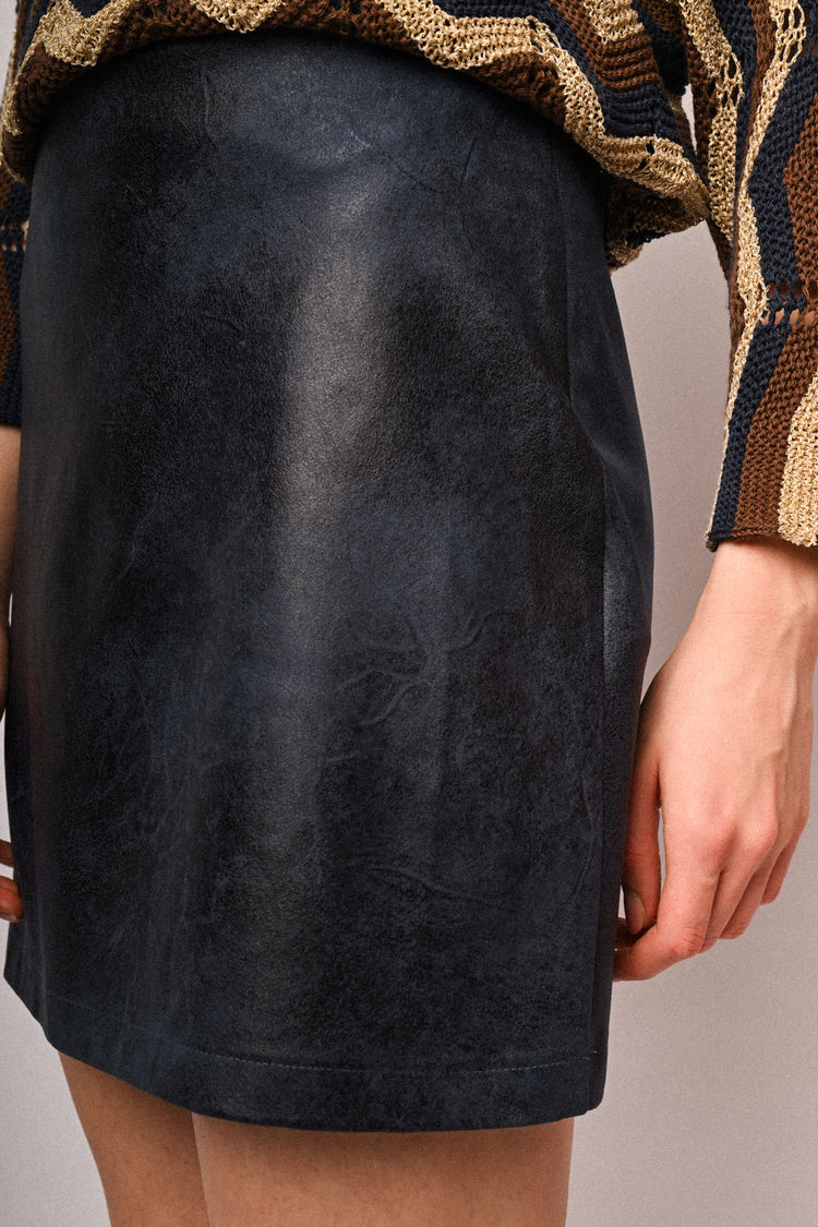 Minigonna in similpelle vintage