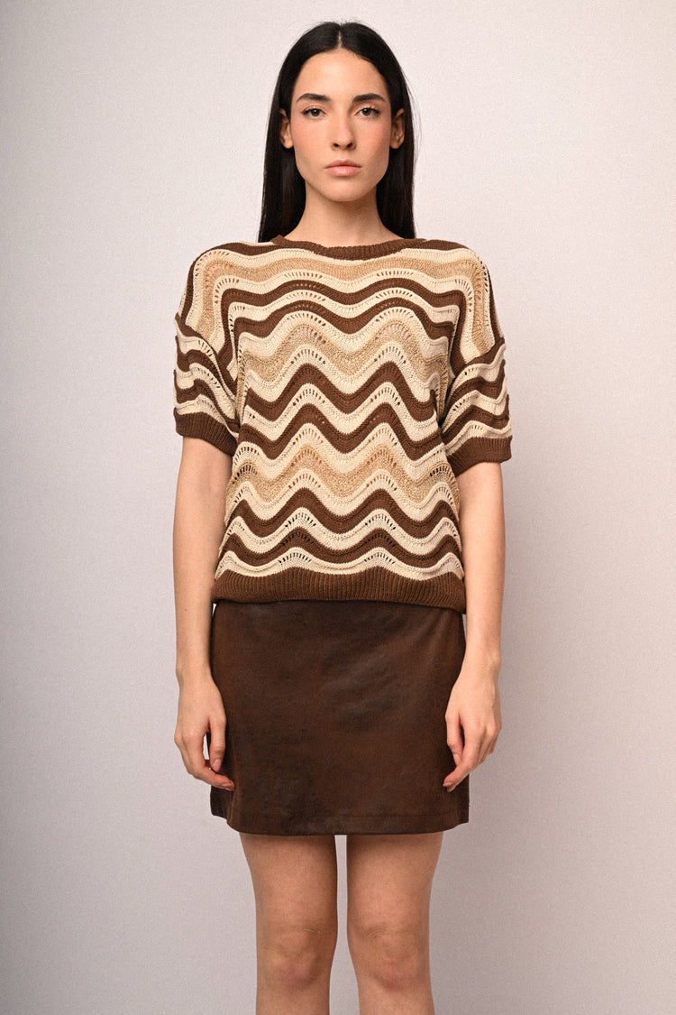Minigonna in similpelle vintage