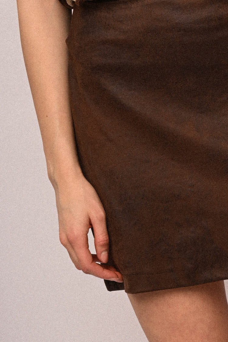 Minigonna in similpelle vintage
