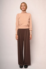 Pantaloni palazzo misto viscosa