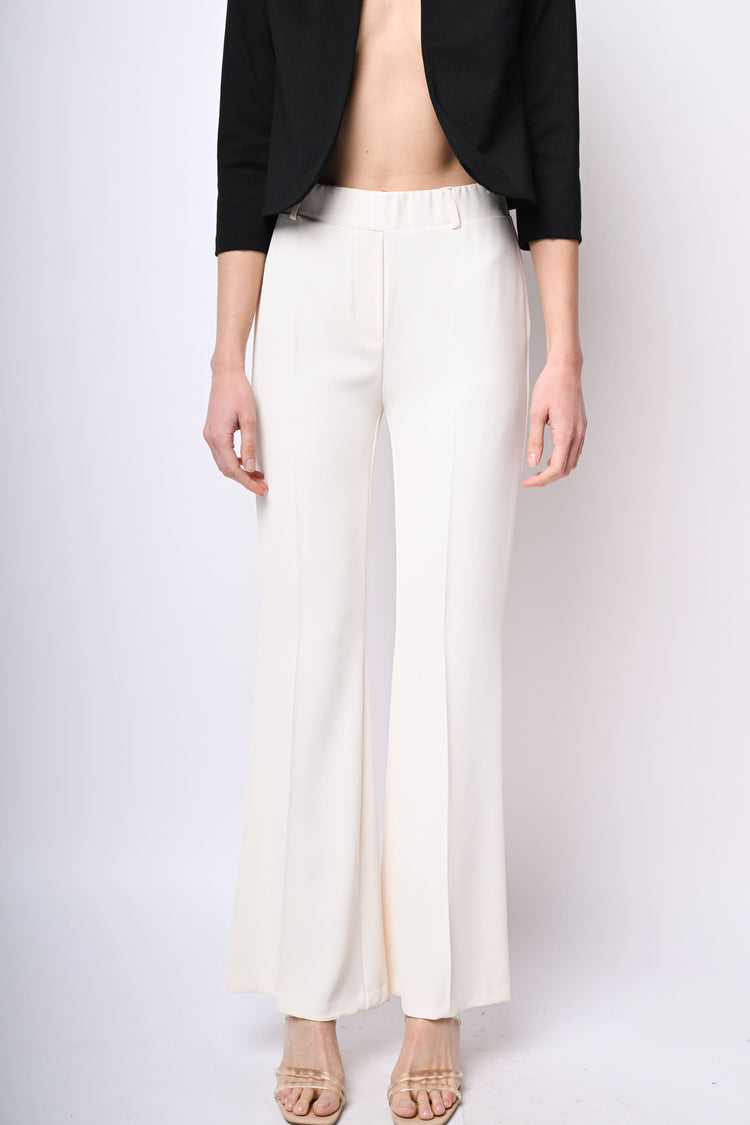 Pantaloni in cady a zampa