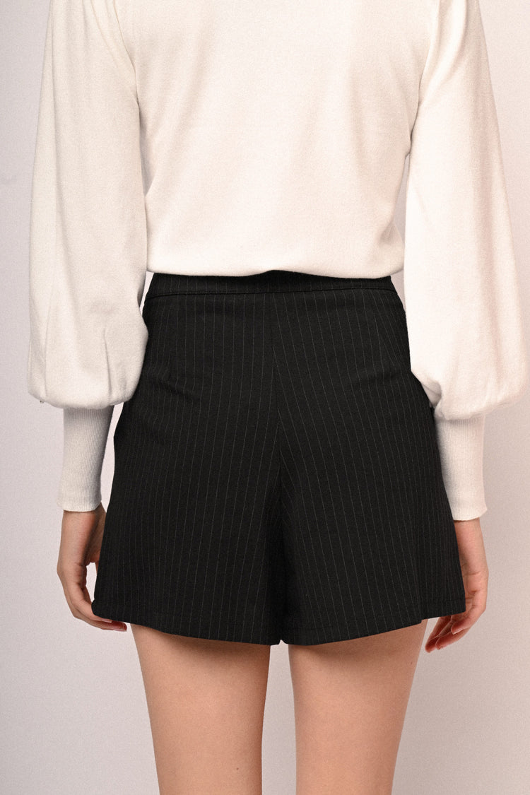 Shorts con motivo gessato