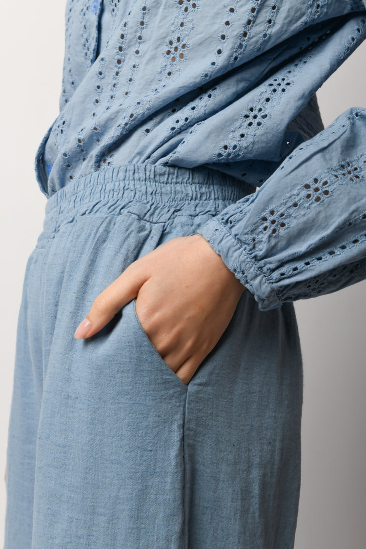 Pantalone palazzo naturale