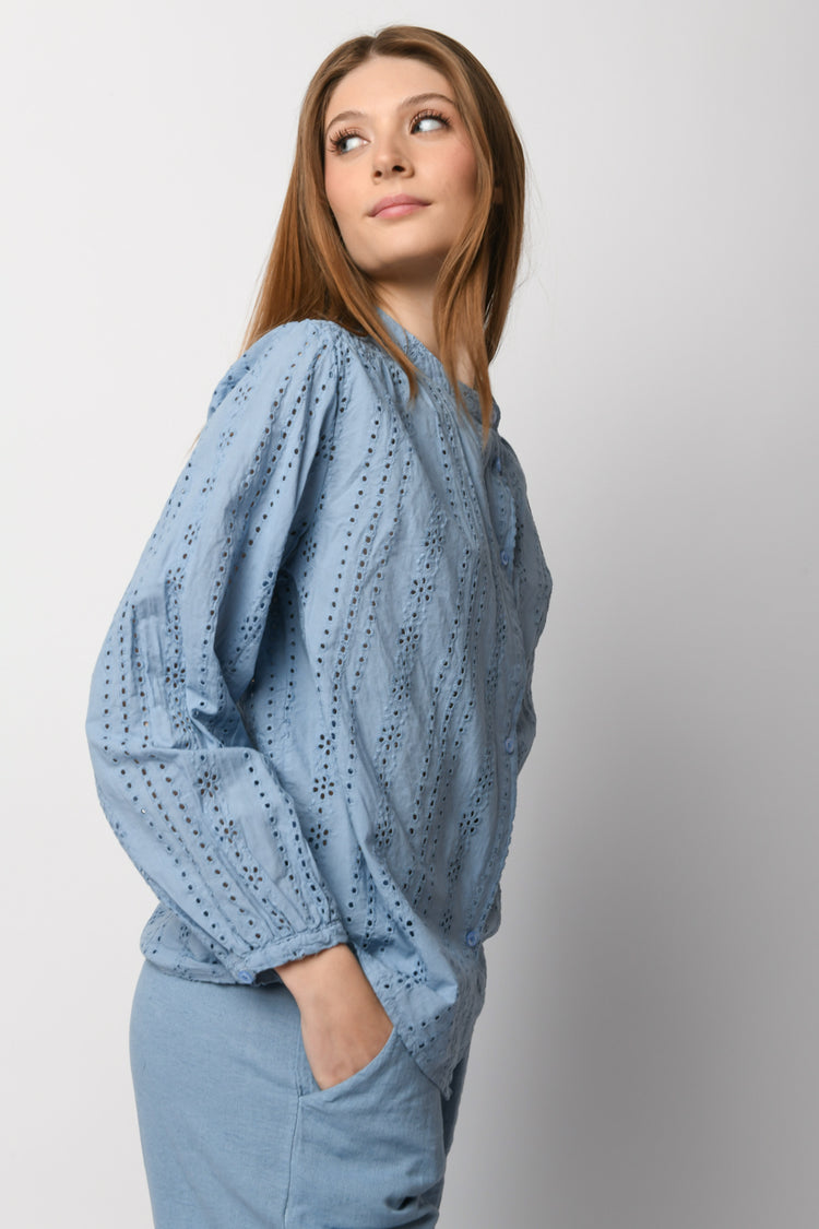 Camicia in pizzo sangallo