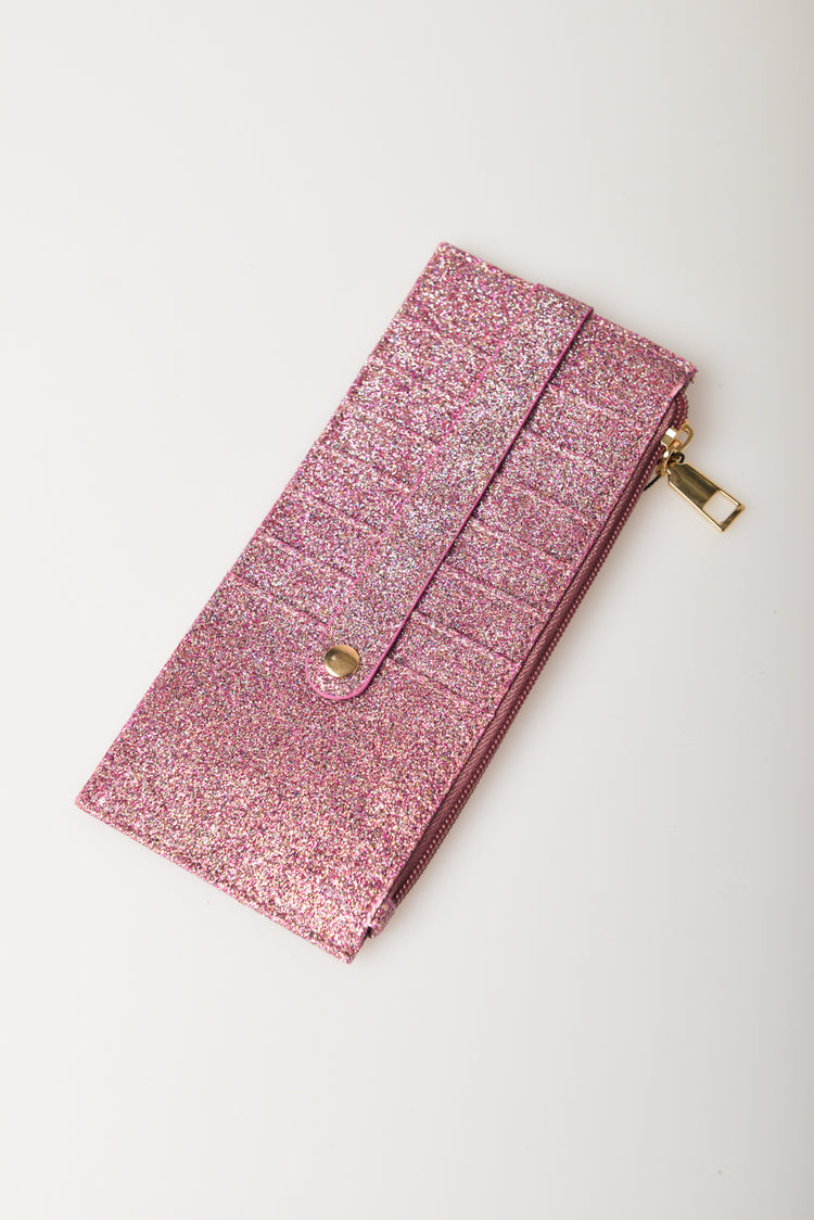 Portacarte glitterato