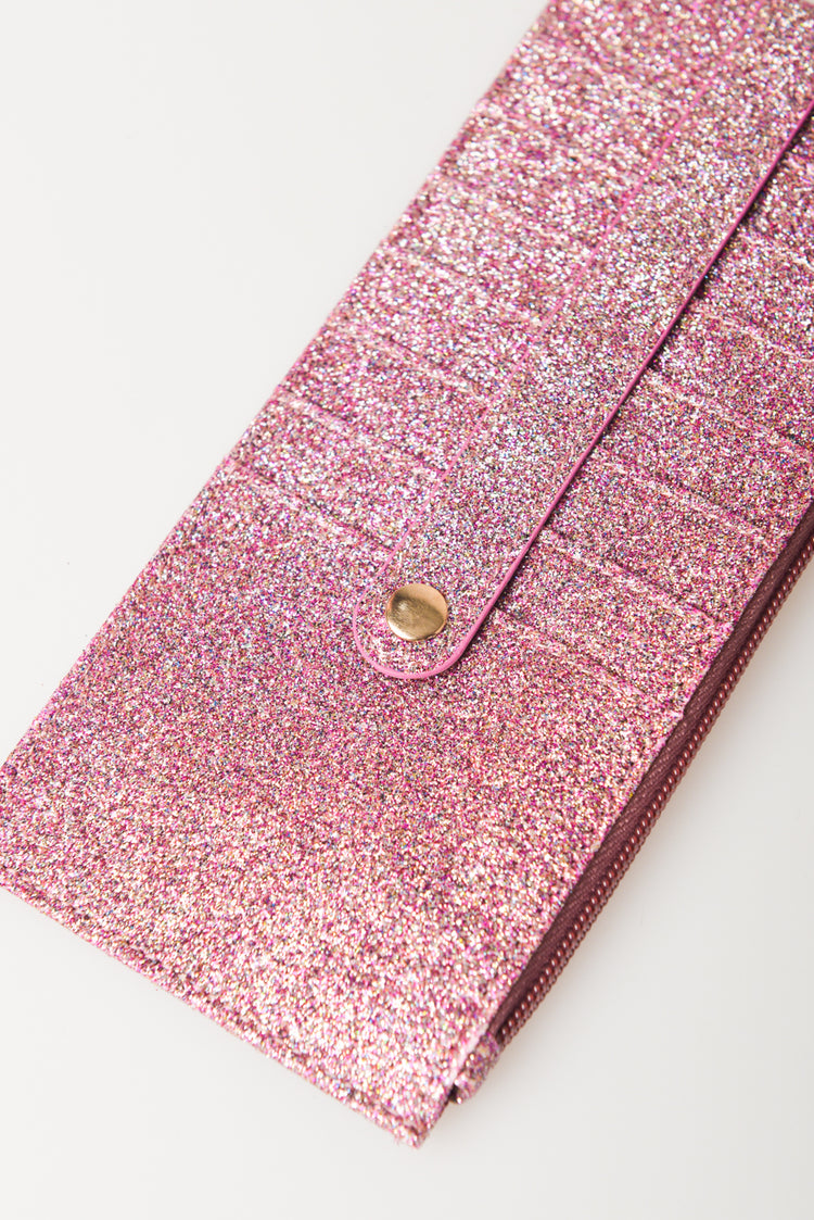 Portacarte glitterato