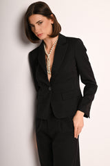Blazer monopetto con glitter