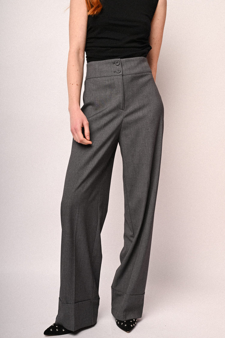Pantaloni palazzo a vita alta
