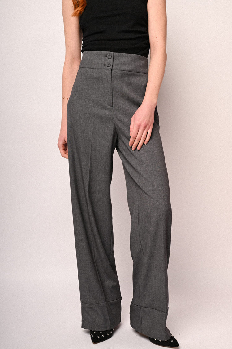 Pantaloni palazzo a vita alta