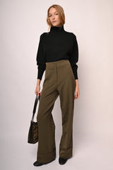 Pantaloni palazzo a vita alta