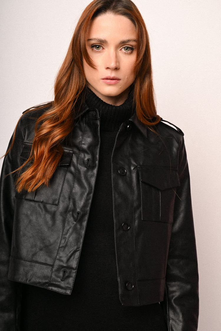 Bomber in similpelle