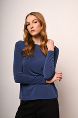 T-shirt a maniche lunghe con nodo