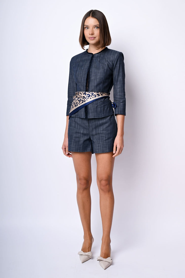 Shorts misto cotone stretch