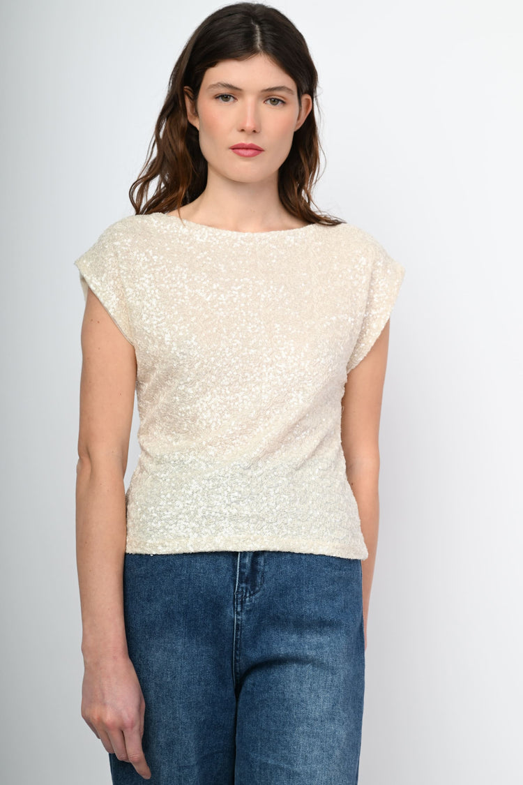 Top con paillettes