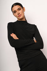 Blusa drappeggiata e arricciata