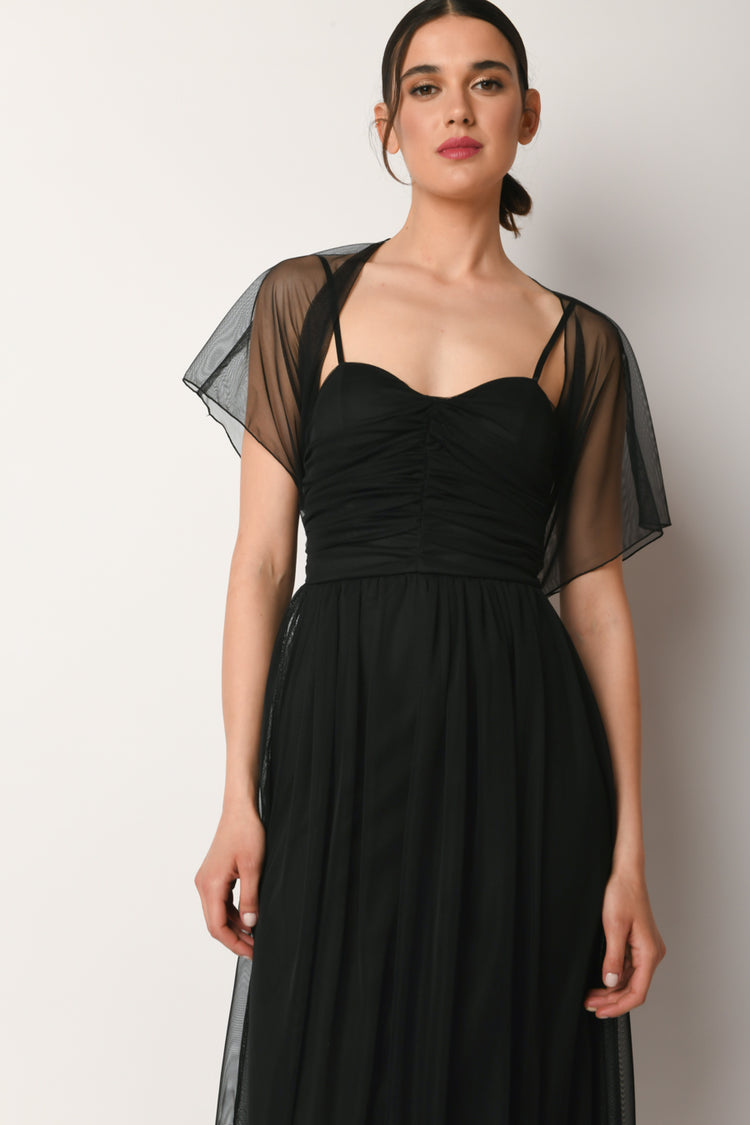 Coprispalle in tulle