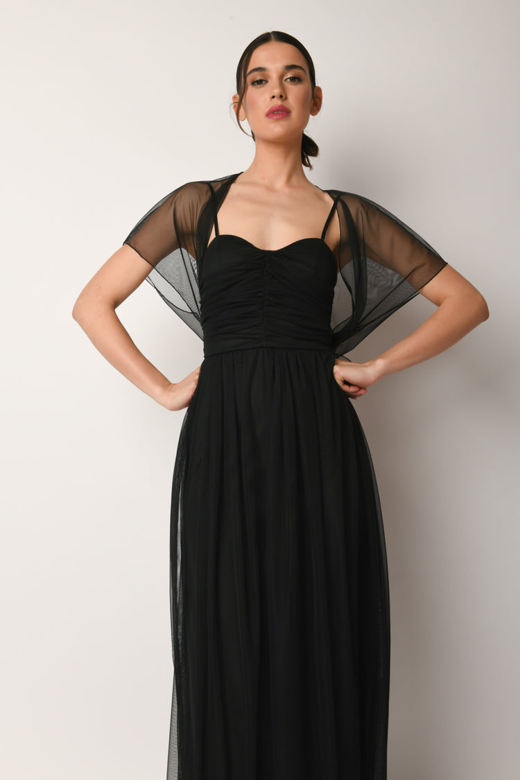 Coprispalle in tulle