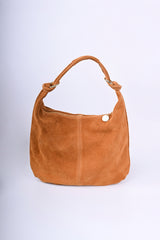 Borsa hobo in pelle scamosciata