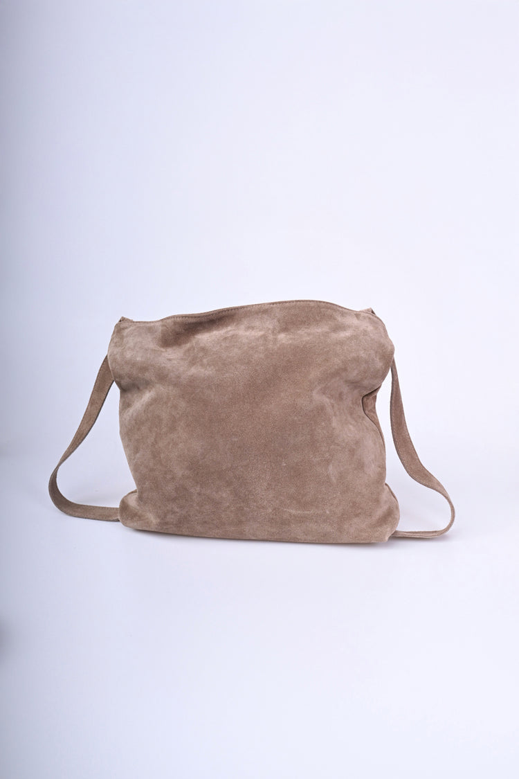 Borsa a zaino in pelle scamosciata