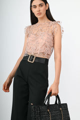 Top crop in pizzo floreale