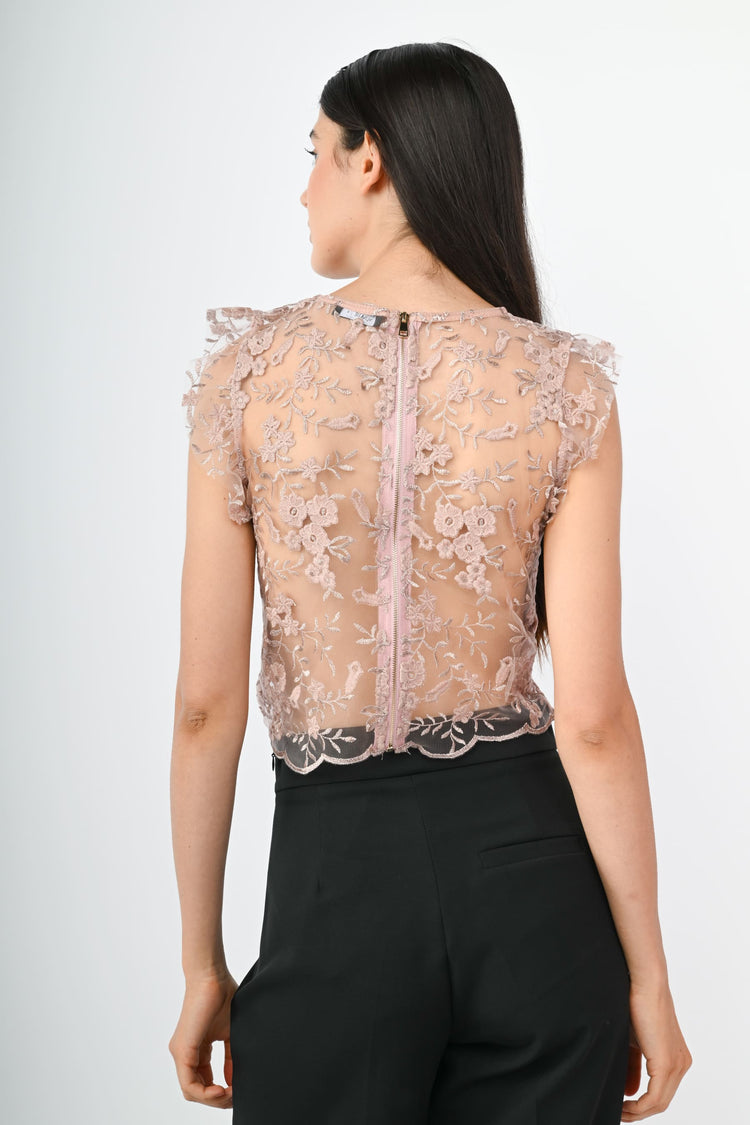 Top crop in pizzo floreale