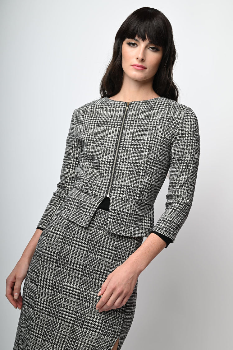 Giacca in jacquard Principe di Galles