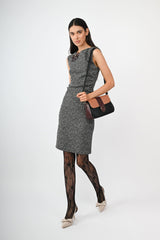 Abito jacquard puntino