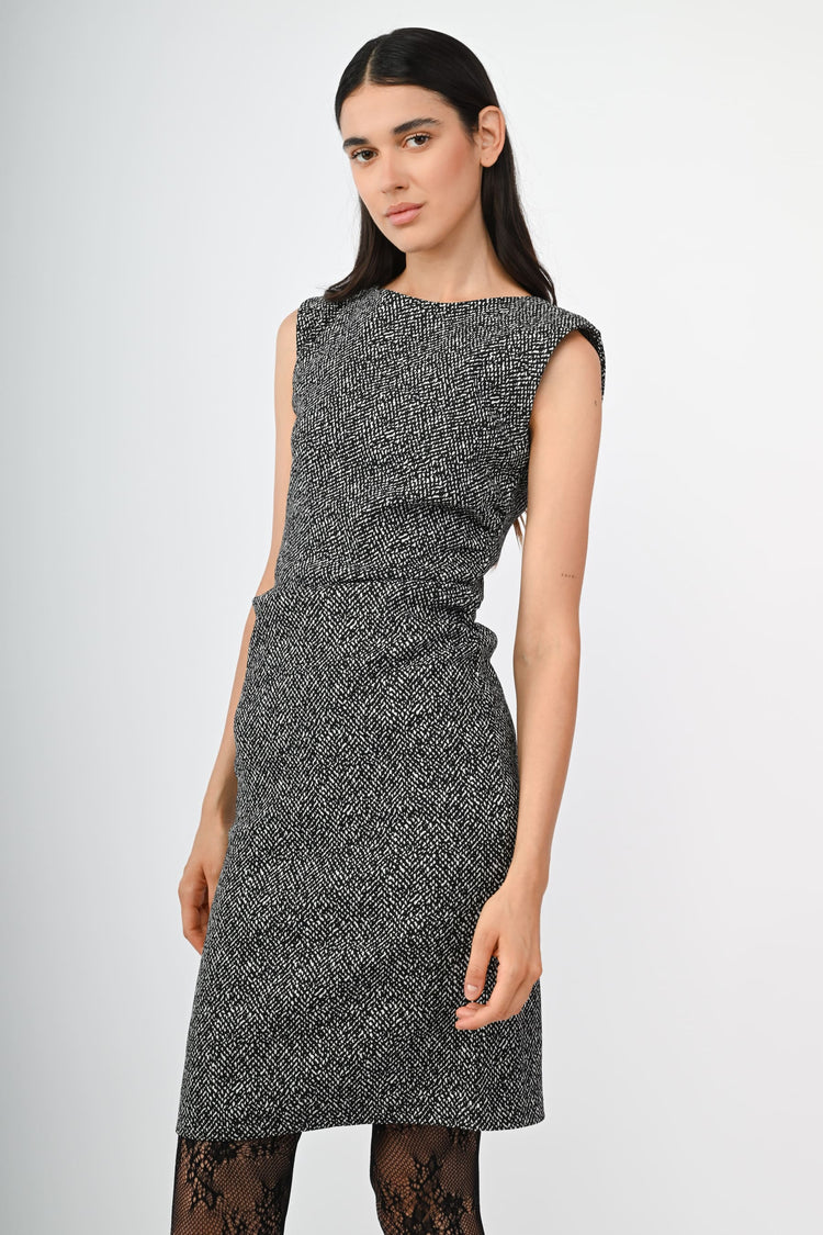 Abito jacquard puntino