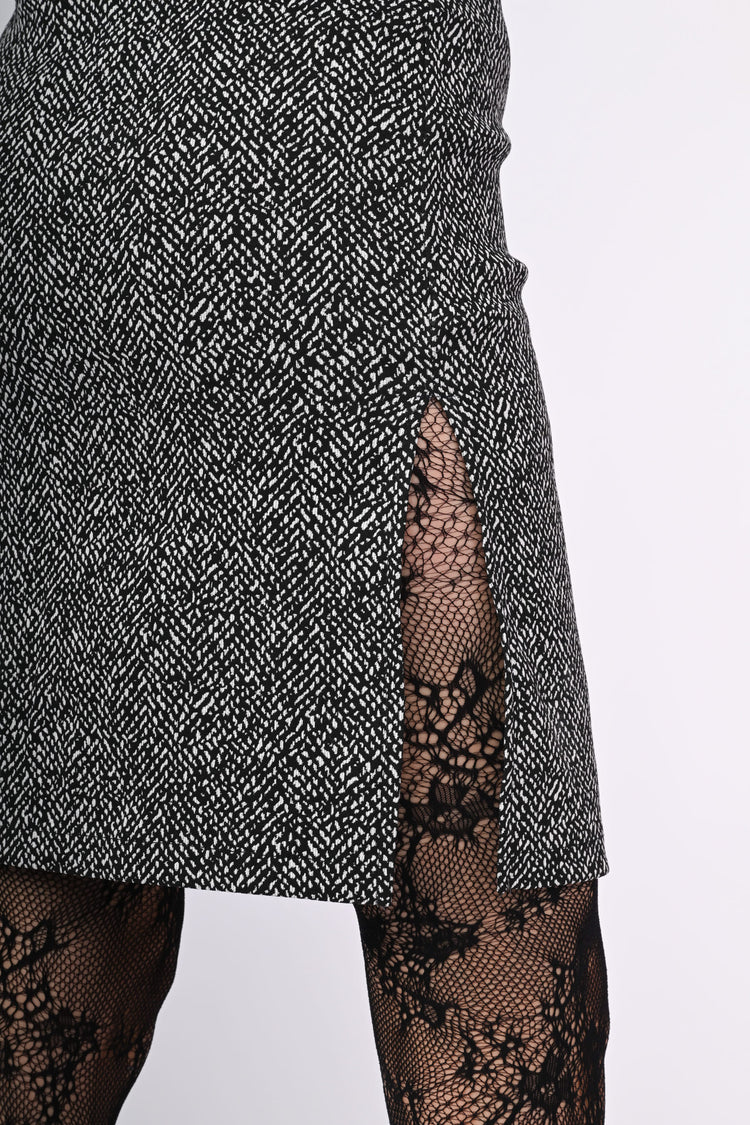 Abito jacquard puntino