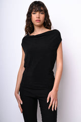 Top con strass all-over