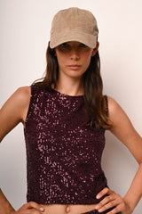 Top con paillettes