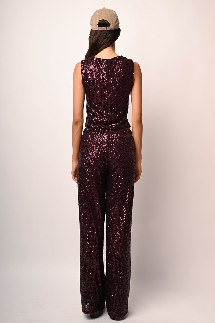 Top con paillettes