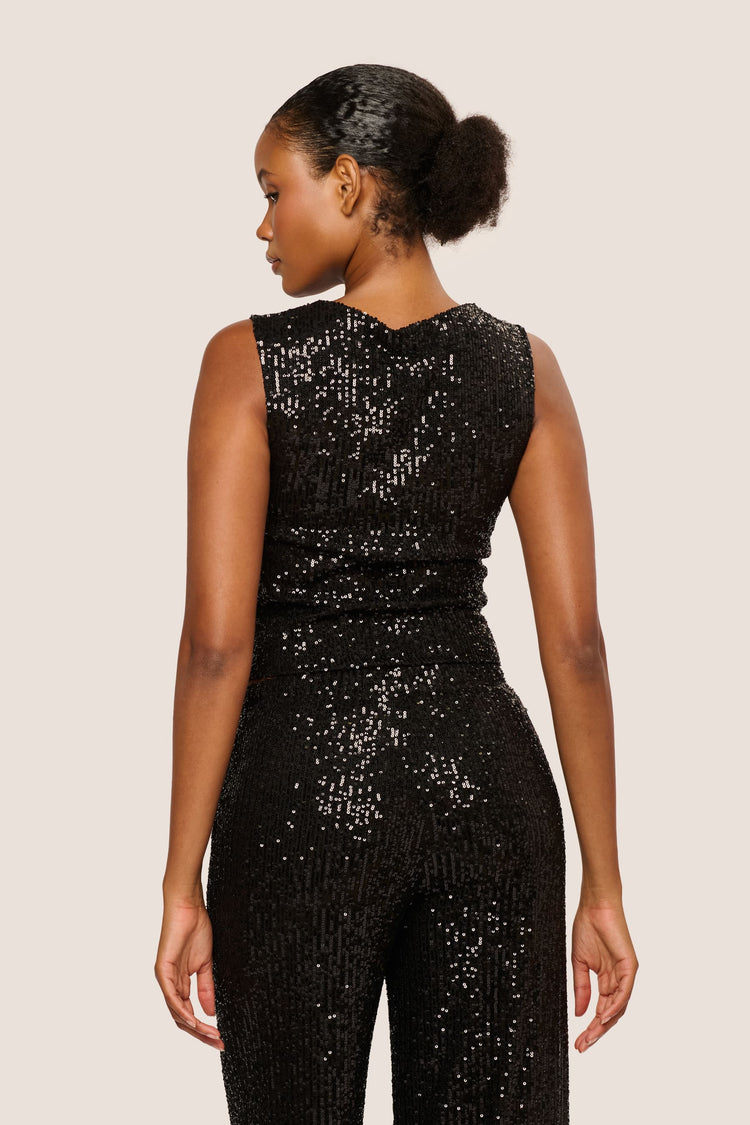 Top con paillettes
