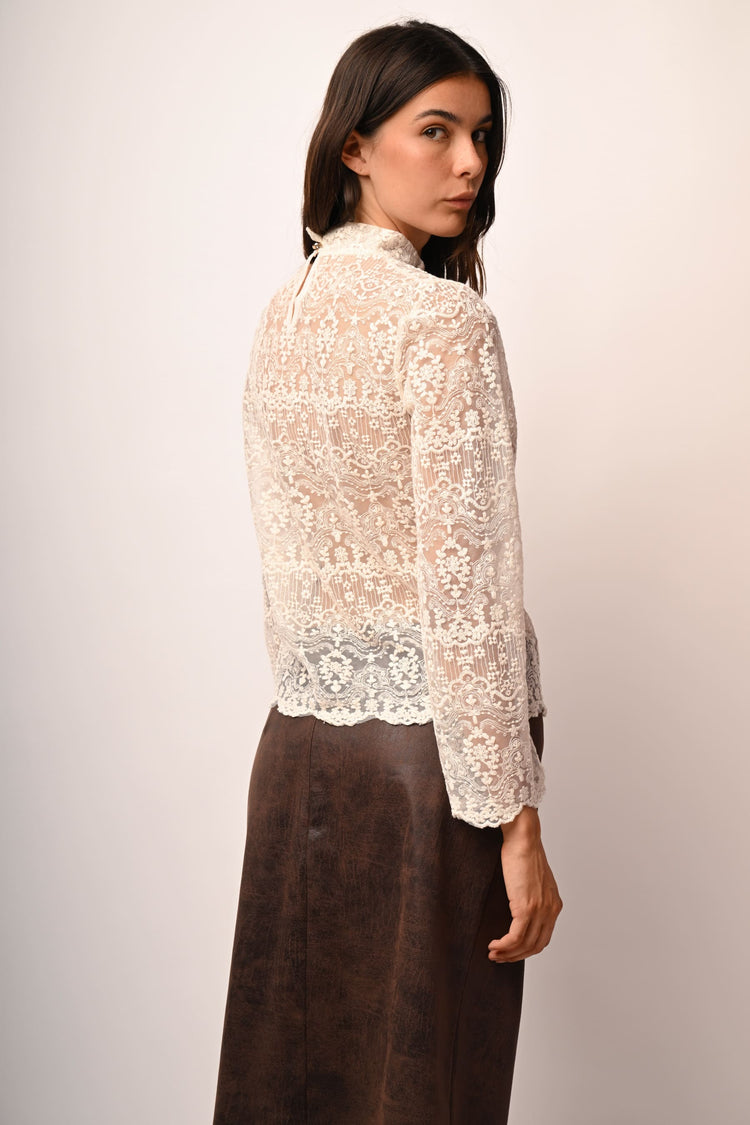 Blusa in pizzo