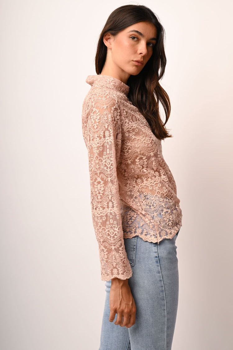 Blusa in pizzo