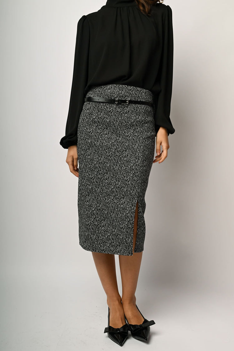 Gonna longuette in jacquard