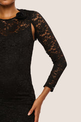Coprispalle in pizzo con strass