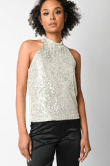 Top con paillettes