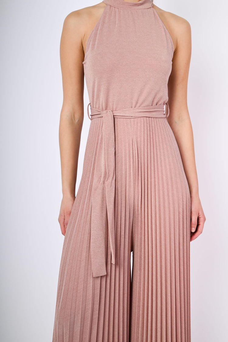 Tuta in plissé lurex