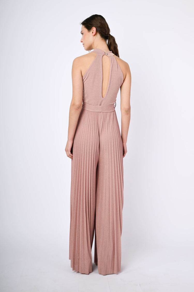 Tuta in plissé lurex