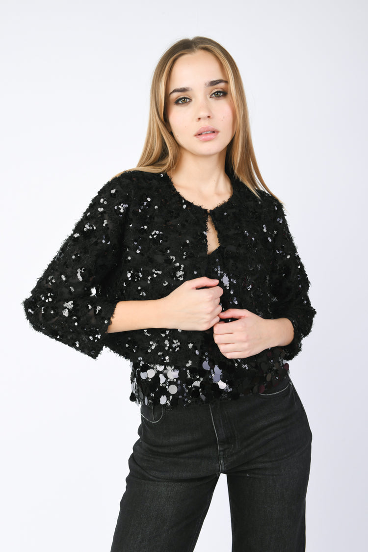 Bolero con paillettes