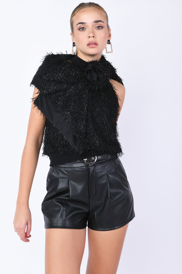 Top con piume