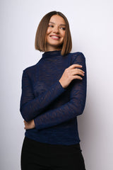 Top in tulle floreale