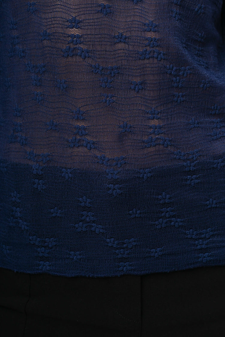 Top in tulle floreale