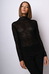 Top in tulle floreale