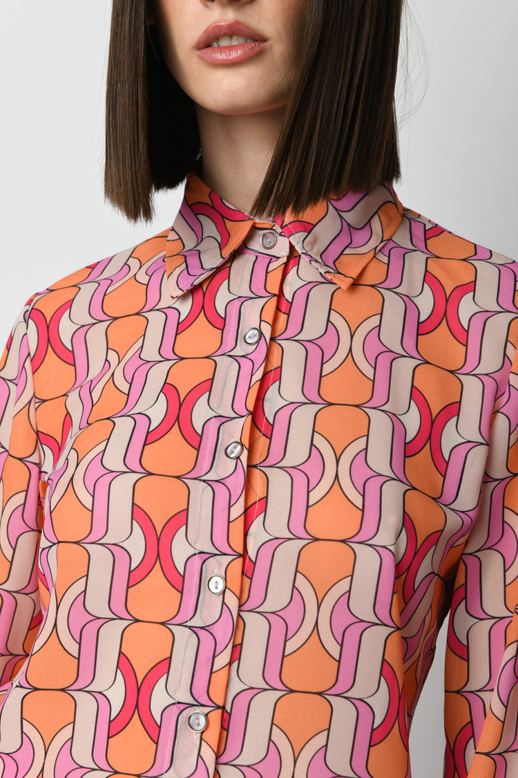Camicia a stampa optical